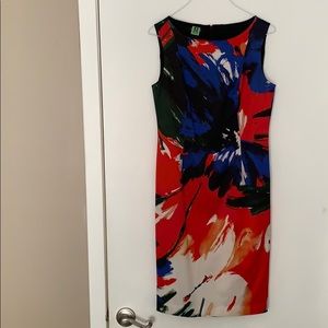 Lafayette 148 Abstract Print Dress Size 4